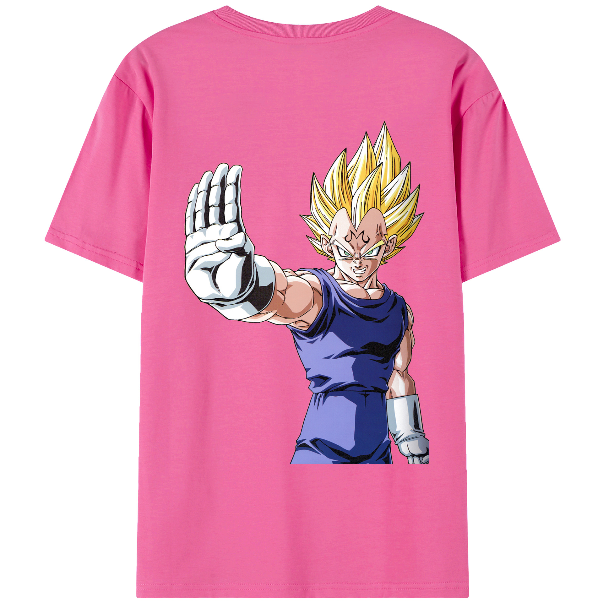 （画像用） ドラゴンボール ベジータ四世（Bejīta Yonsei）DRAGON BALL Vegeta IV レディース半袖Tシャツ(バックプリント)